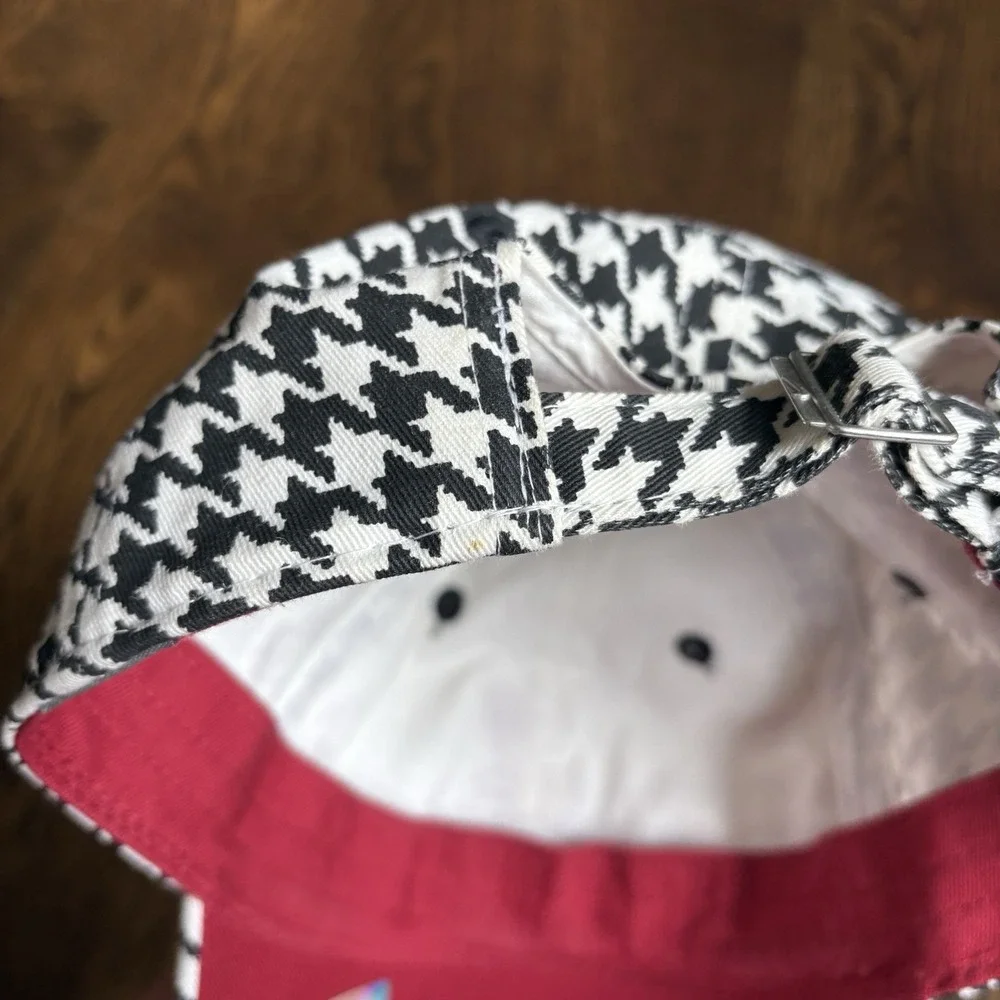Nike Team Alabama Crimson Tide Houndstooth Strapback Cap Unisex One Size - Picture 7 of 12